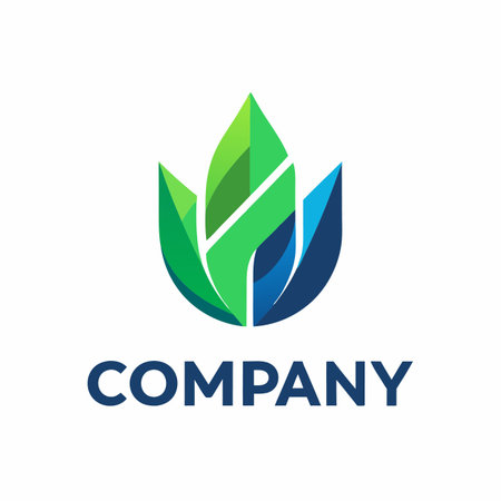 Minimalist type business logo templateのイラスト素材