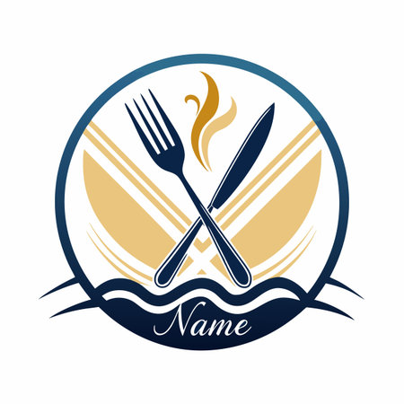 Food and drink company logo templateのイラスト素材