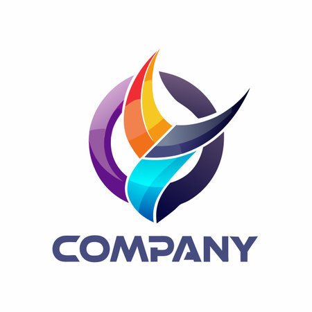 Minimalist type creative business logo templateのイラスト素材