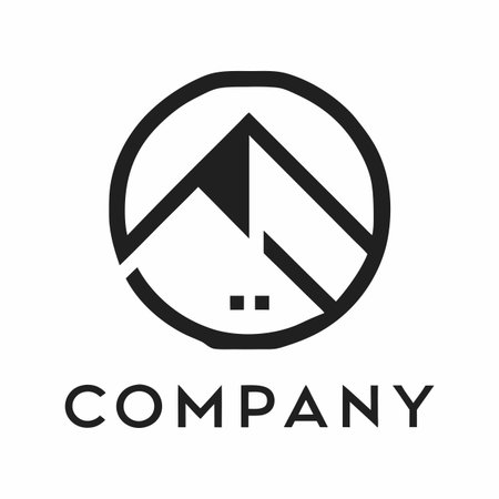 Minimalist company logo templateのイラスト素材