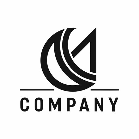 Minimalist company logo templateのイラスト素材