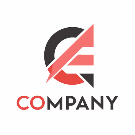 Minimalist company logo templateのイラスト素材