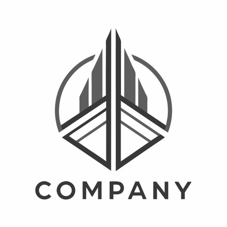 Minimalist company logo templateのイラスト素材