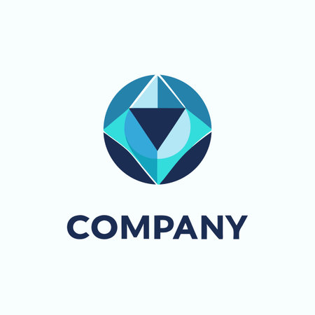 Minimalist company logo templateのイラスト素材