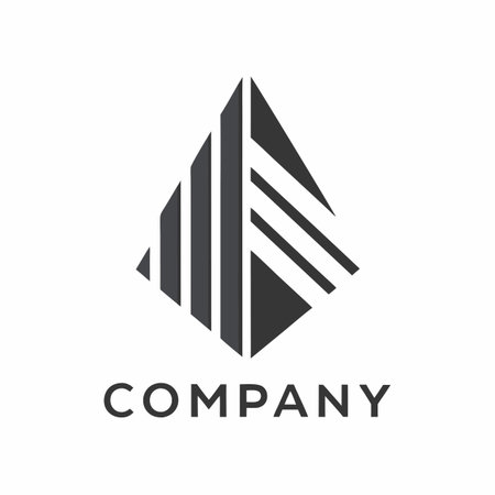 Minimalist company logo templateのイラスト素材