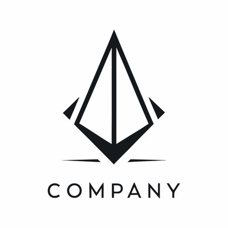 Minimalist company logo templateのイラスト素材