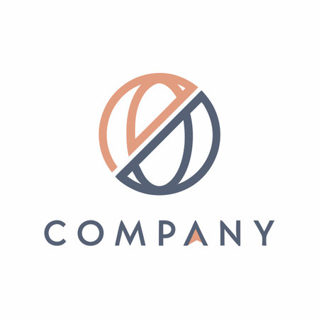 Minimalist company logo templateのイラスト素材