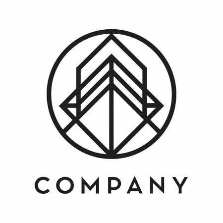 Minimalist company logo templateのイラスト素材