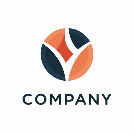 Minimalist company logo templateのイラスト素材