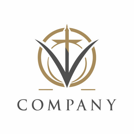 Minimalist company logo templateのイラスト素材