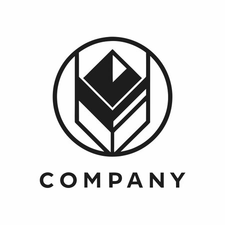 Minimalist company logo templateのイラスト素材