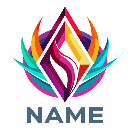 Minimalist company logo templateのイラスト素材