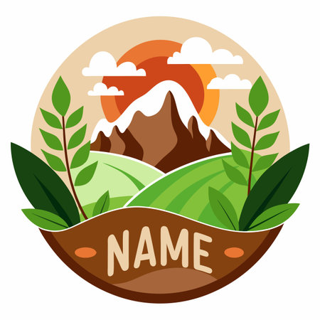 Minimalist company logo templateのイラスト素材