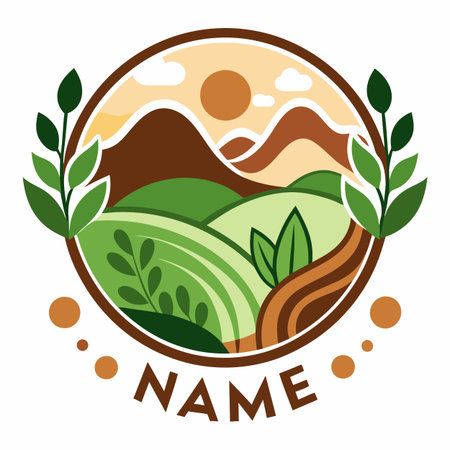 Minimalist company logo templateのイラスト素材