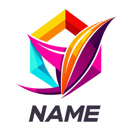 Minimalist company logo templateのイラスト素材