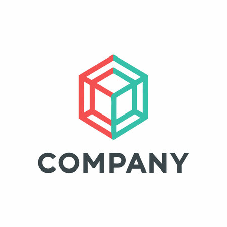 Minimalist company logo templateのイラスト素材