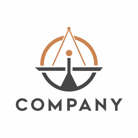 Minimalist company logo templateのイラスト素材