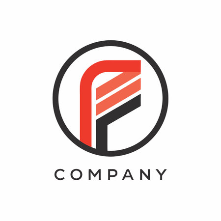 Minimalist company logo templateのイラスト素材