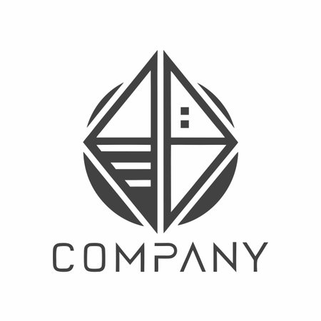 Minimalist company logo templateのイラスト素材