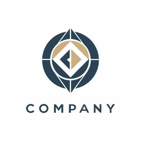 Minimalist company logo templateのイラスト素材