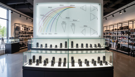 Luxury Store Interior Design with Elegant Decoration Backgroundの写真素材