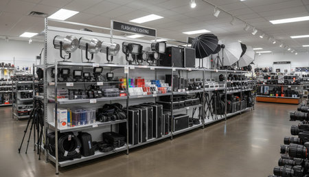 Luxury Store Interior Design with Elegant Decoration Background
