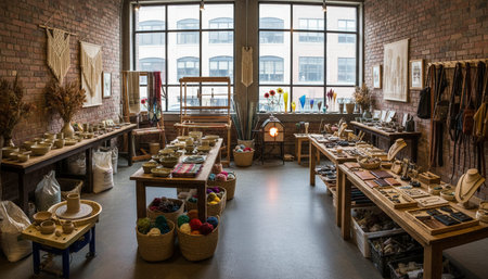 Luxury Store Interior Design with Elegant Decoration Backgroundの写真素材