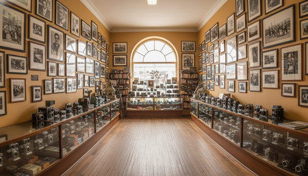 Luxury Store Interior Design with Elegant Decoration Backgroundの写真素材