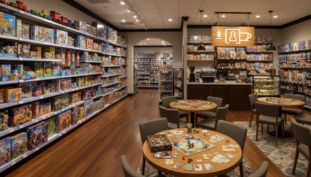 Luxury Store Interior Design with Elegant Decoration Background