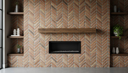 Interior Design with Pattern Decorの写真素材