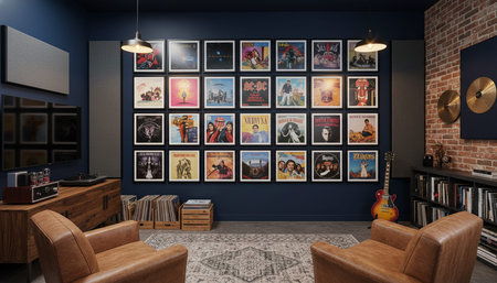 Home Interior with Wall Decoration