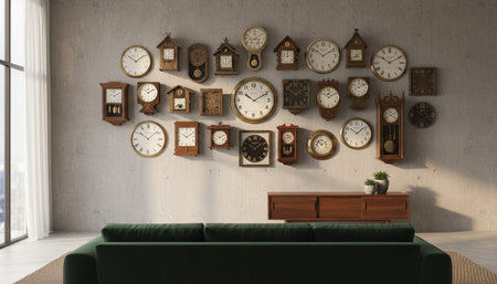 Home Interior with Wall Decorationの写真素材