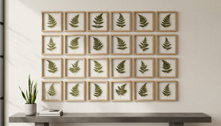 Home Interior with Wall Decoration
