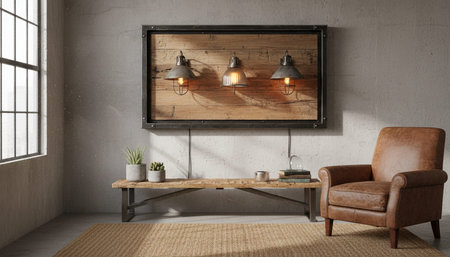 Home Interior with Wall Decoration