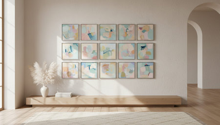 Home Interior with Wall Decoration