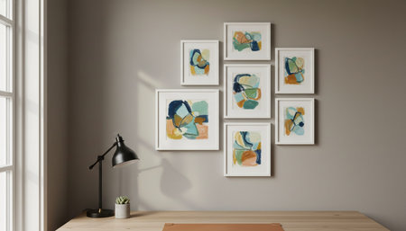 Home Interior with Wall Decoration
