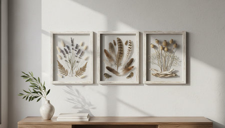 Home Interior with Wall Decoration