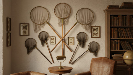 Home Interior with Wall Decorationの写真素材