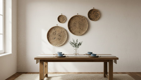 Home Interior with Wall Decoration