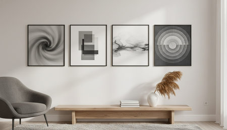 Home Interior with Wall Decoration