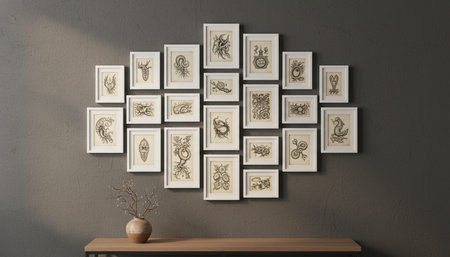 Home Interior with Wall Decoration