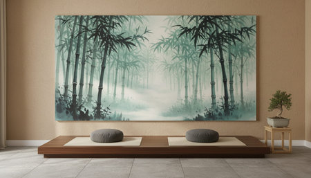 Home Interior with Wall Decoration