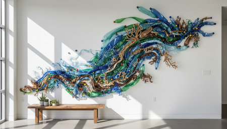 Home Interior with Wall Decoration