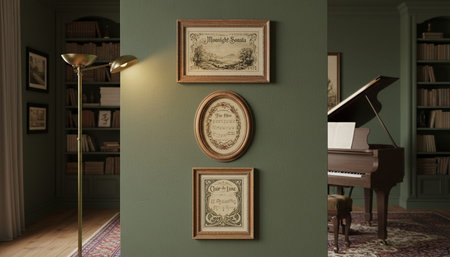 Home Interior with Wall Decoration