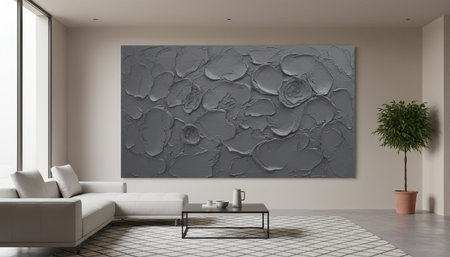 Home Interior with Wall Decoration