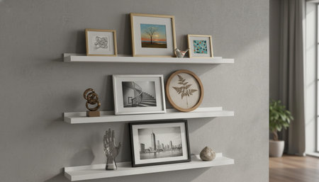 Home Interior with Wall Decoration