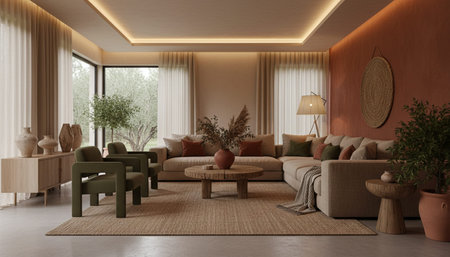 Elegant Living Room Interior Modern Furniture Design