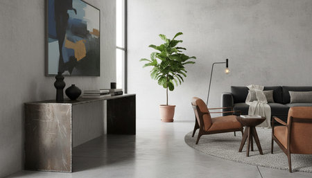 Elegant Living Room Interior Modern Furniture Design