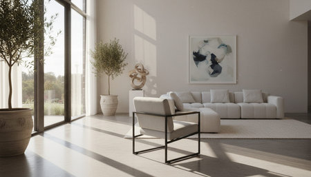 Elegant Living Room Interior Modern Furniture Design