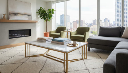 Elegant Living Room Interior Modern Furniture Design
